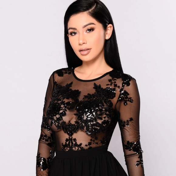 venue sequin maxi dress